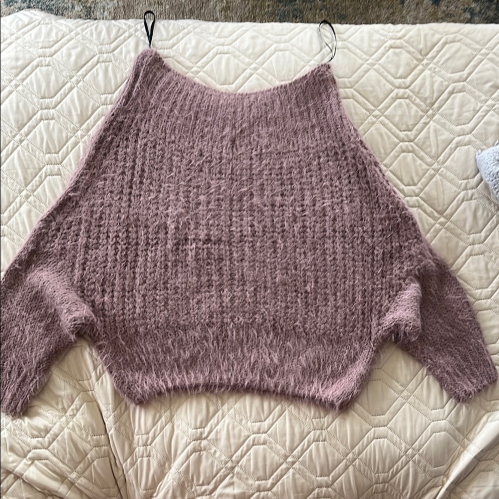 Lulus Cozy Mauve Sweater